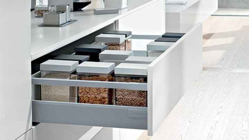 ریل ساده کابینت (چرخ‌دار / غلطکی)