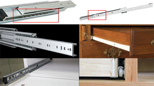 مقایسه انواع ریل کشو ساچمه ای و تاندم